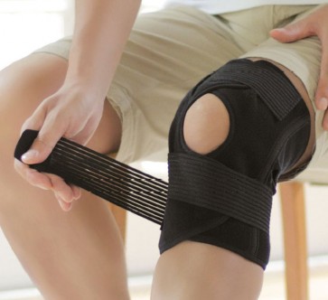 DayFit Knie Bandage Verstellbar Schwarz