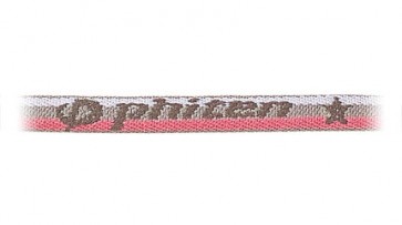 Standard-Halskette (55cm) PinkGrau/Streifen