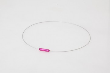 Phiten Rakuwa Halskette Wire Model Air (40cm) Pink