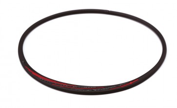 PHITEN HALSKETTE  S_SLASH LINE,  Schwarz/Rot_50cm