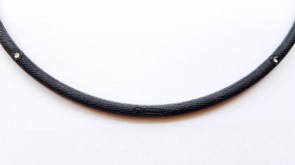 Elastische Sport Halskette M-Stile Schwarz 45 cm