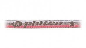 Standard-Halskette PinkGrau/Streifen