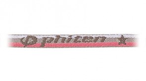 Standard-Halskette (55cm) PinkGrau/Streifen