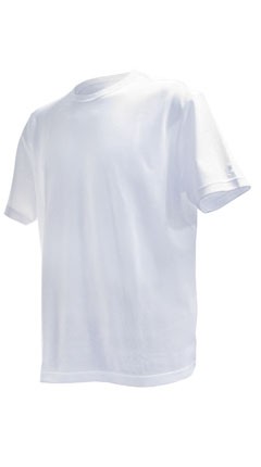 T-Shirt Rundhals S Weiss