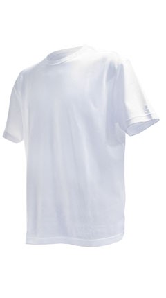 T-Shirt Rundhals M Weiss