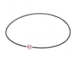 Extreme METAX Halskette Mirror Ball Light Pink/Silber