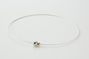 EXTREME RAKUWA Halskette Wire Mirror Ball Twin Silber/Gold