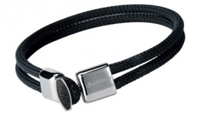 Phiten Rakuwa Armband X100 Carbon Silver 17cm