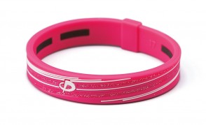 Armband_ S_SLASH LINE_ Pink/Weiss_1