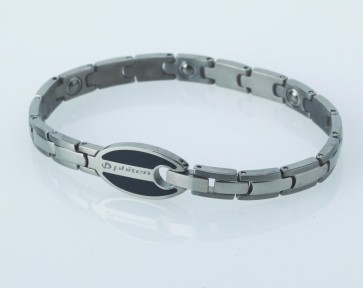 Bracelet Titan Hard coat Oval noir, 17cm