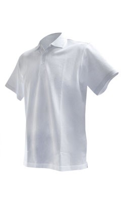 Phiten Raku Polo Shirt S Blanc