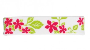 Bracelet Sport S-Flower, Blanc / Rose, 15 cm