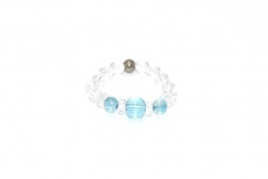 Phiten Aura Crystal bague au doigt Aqua