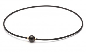 Collier X100 Mirror Ball noir/doré 45cm