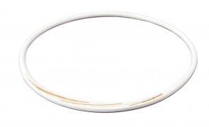 PHITEN COLLIER S_SLASH LINE,  Blanc/Doré_