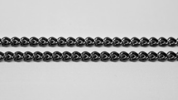 Collana in titanio carbonato 65cm