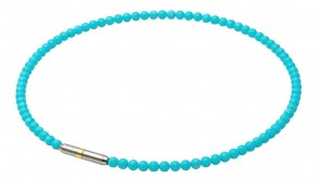METAX Collana Crystal Touch Blu Turchese (45cm)