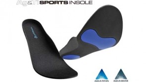 Solette da Scarpe Aqua-Argento Sports (22.5-24cm) Nero