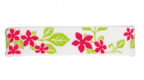 Braccialetto Sport S-Flower, Bianco / Rosa,  15 cm