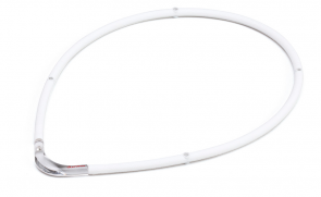 Collana sportiva M-Style II, bianco, 45 cm