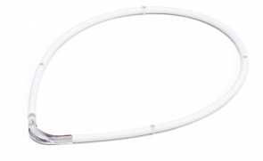 Collana sportiva M-Style II, bianco, 55 cm