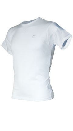 Phiten Raku T-Shirt rotondo S Bianco