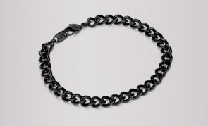 Bracciale in titanio carbonizzato 21 cm