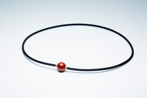 Collana Rakuwa Extreme Mirror Ball, 45cm, rossa